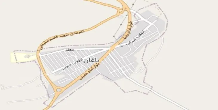 دانلود نقشه شهر ناغان + pdf با کیفیت بالا