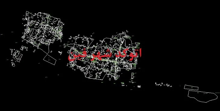 دانلود نقشه اتوکد شهر فین