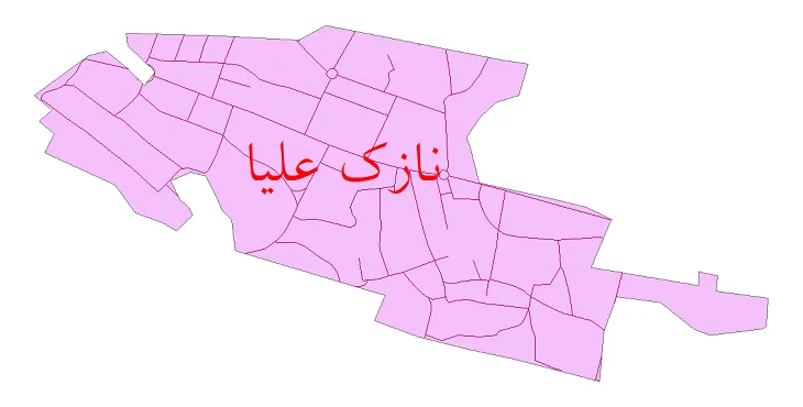 دانلود نقشه شیپ فایل شبکه معابر شهر نازک علیا