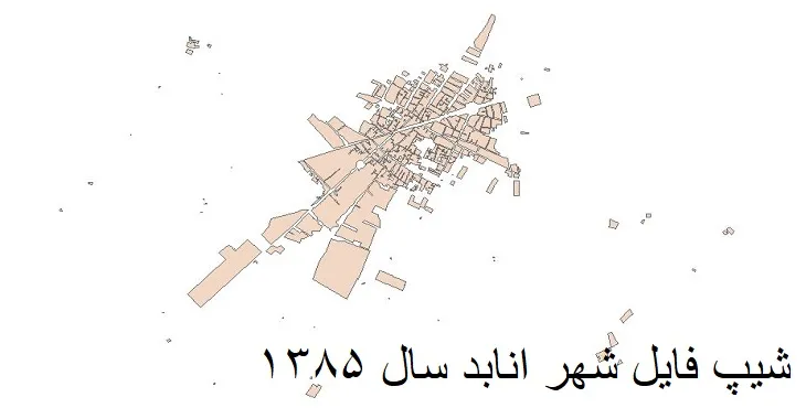 دانلود شیپ فایل بلوک آماری شهر انابد