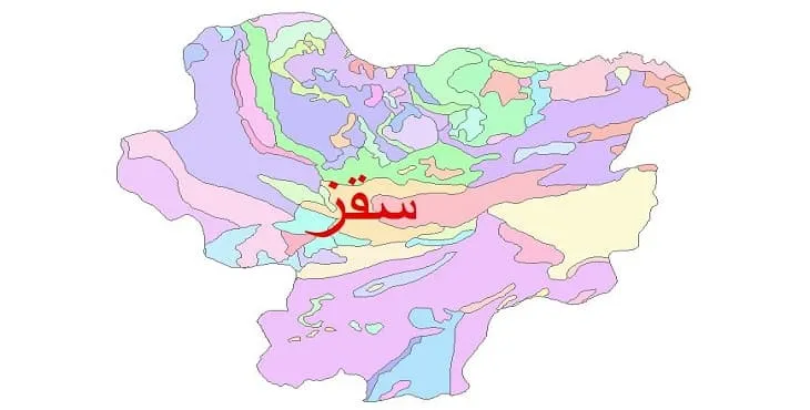 نقشه شیپ فایل (GIS) زمین شناسی شهرستان سقز