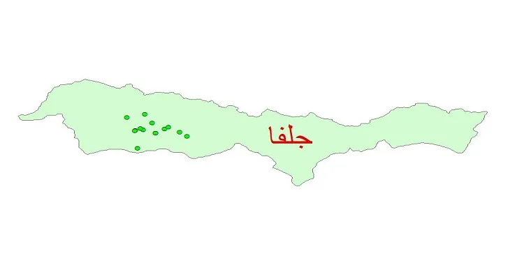 دانلود نقشه شیپ فایل کیفیت آب چاه های شهرستان جلفا