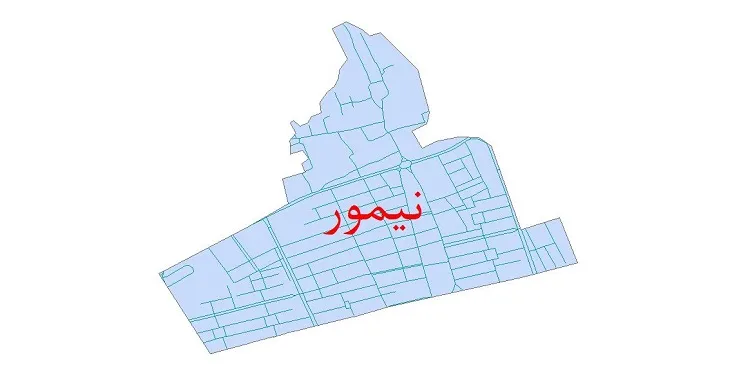 دانلود نقشه شیپ فایل شبکه معابر شهر نیمور