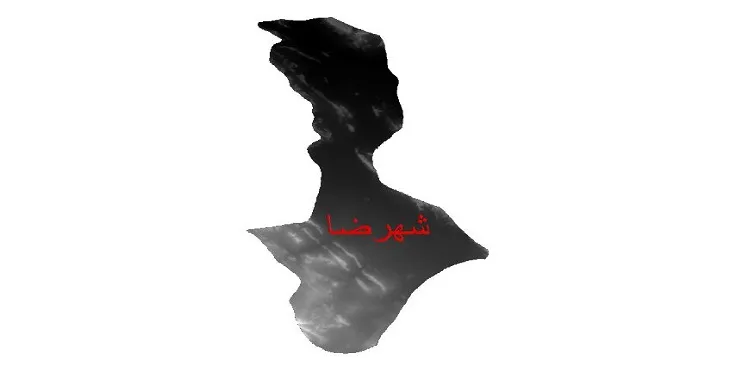 دانلود نقشه دم (DEM) شهرستان شهرضا | دقت 30 متر