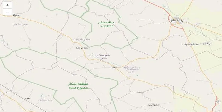 دانلود نقشه شهرستان باخرز + pdf با کیفیت بالا