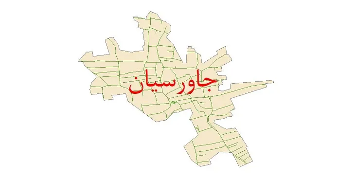 دانلود نقشه شیپ فایل شبکه معابر شهر جاورسیان