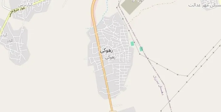 دانلود نقشه شهر زهوکی + pdf با کیفیت بالا