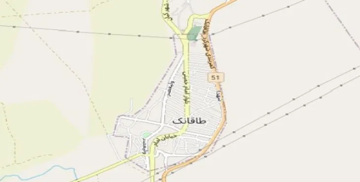 دانلود نقشه شهر طاقانک + pdf با کیفیت بالا