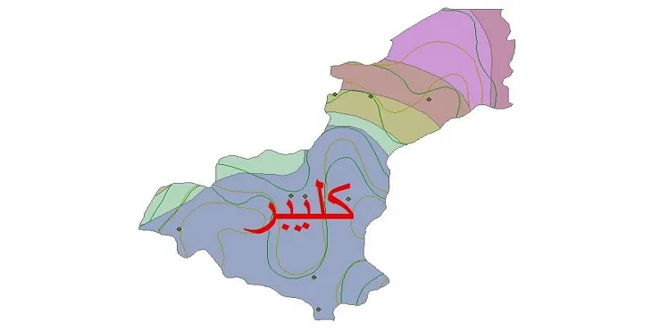 نقشه شیپ فایل اقلیمشناسی شهرستان کلیبر + 7 لایه اقلیمی