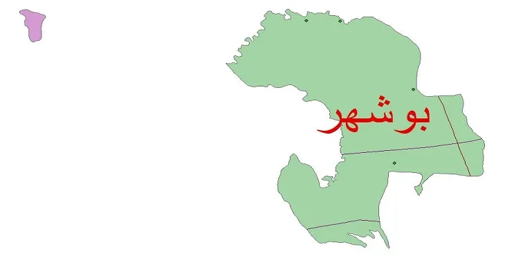 نقشه شیپ فایل اقلیمشناسی شهرستان بوشهر + 7 لایه اقلیمی