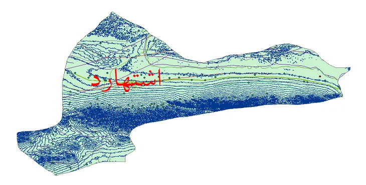 دانلود نقشه های شیپ فایل شهرستان اشتهارد + کاملترین لایه GIS