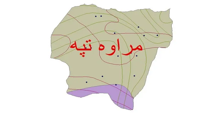 نقشه شیپ‌ فایل اقلیم‌شناسی شهرستان مراوه تپه + 7 لایه اقلیمی