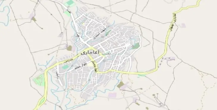 دانلود نقشه شهر آغاجاری + pdf با کیفیت بالا
