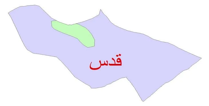 نقشه شیپ فایل (GIS) زمین شناسی شهرستان قدس
