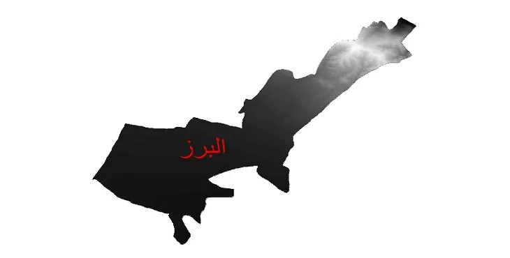 دانلود نقشه دم (DEM) شهرستان البرز | دقت 30 متر
