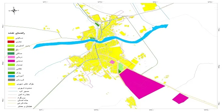 نقشه شیپ فایل (GIS) شهر زهک 1404 + عکس با کیفیت