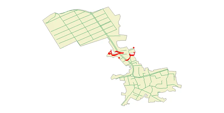 دانلود نقشه شیپ فایل شبکه معابر شهر نرجه