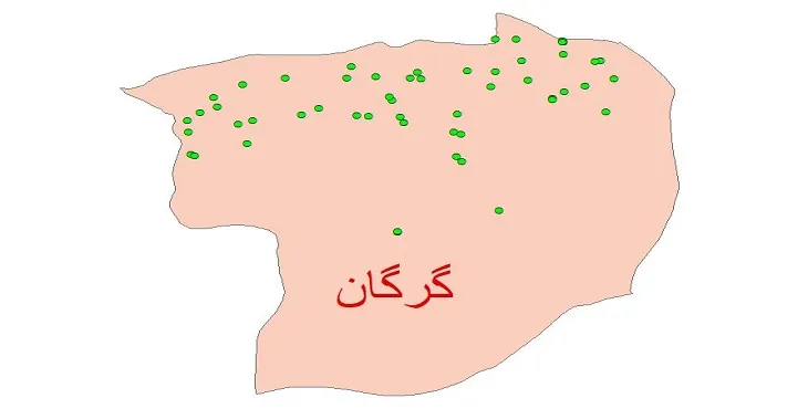 دانلود نقشه شیپ فایل کیفیت آب چاه های شهرستان گرگان