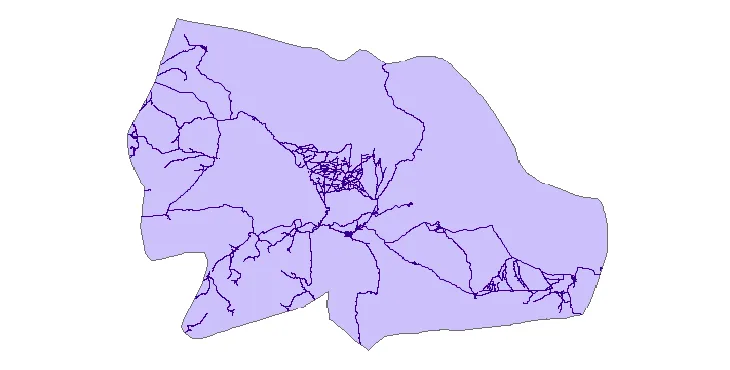 جدیدترین نقشه شیپ فایل راه های شهرستان کوهسرخ + PDF