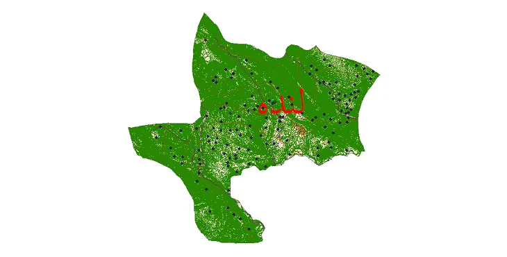 دانلود نقشه های شیپ فایل شهرستان لنده + کاملترین لایه GIS