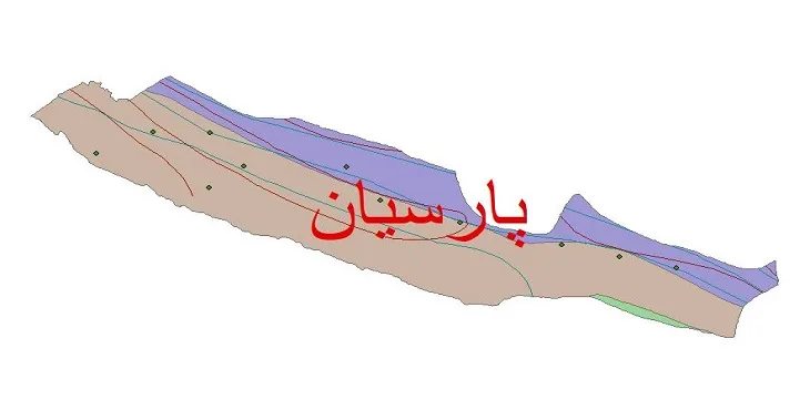 نقشه شیپ‌ فایل اقلیم‌شناسی شهرستان پارسیان + 7 لایه اقلیمی