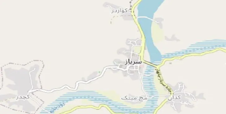 دانلود نقشه شهر سرباز + pdf با کیفیت بالا