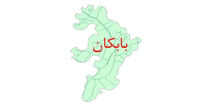 دانلود نقشه شیپ فایل شبکه معابر شهر بابکان