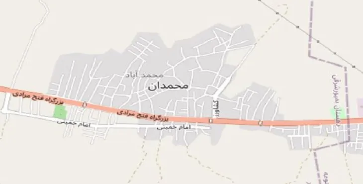 دانلود نقشه شهر محمدان + pdf با کیفیت بالا