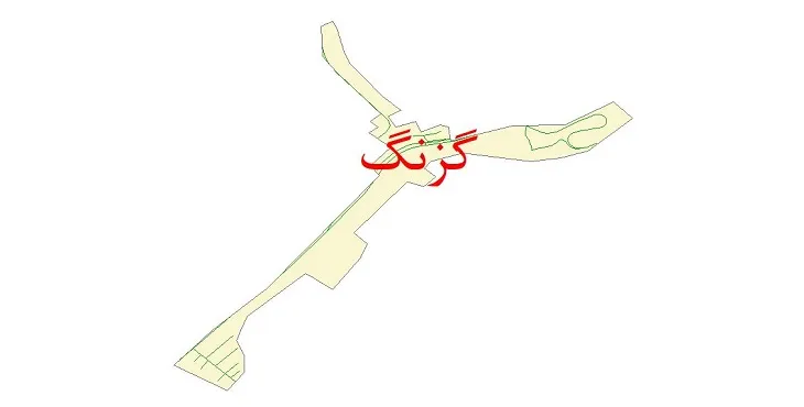 دانلود نقشه شیپ فایل شبکه معابر شهر گزنک