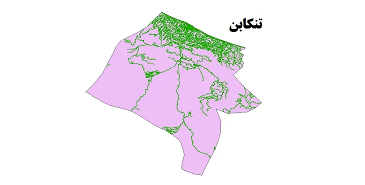 جدیدترین نقشه شیپ فایل راه های شهرستان تنکابن + PDF