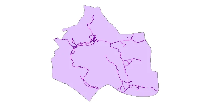 جدیدترین نقشه شیپ فایل راه های شهرستان قصرقند + PDF