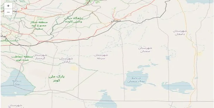 دانلود نقشه شهرستان سرخه + pdf با کیفیت بالا