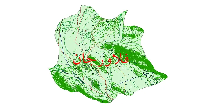 دانلود نقشه های شیپ فایل شهرستان فلاورجان + کاملترین لایه GIS